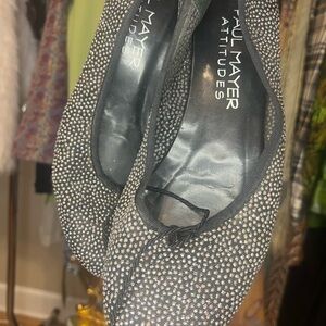 Paul Mayer Attitudes Sparkle Black Flats